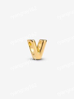 Pandora Letter V Alphabet Charm